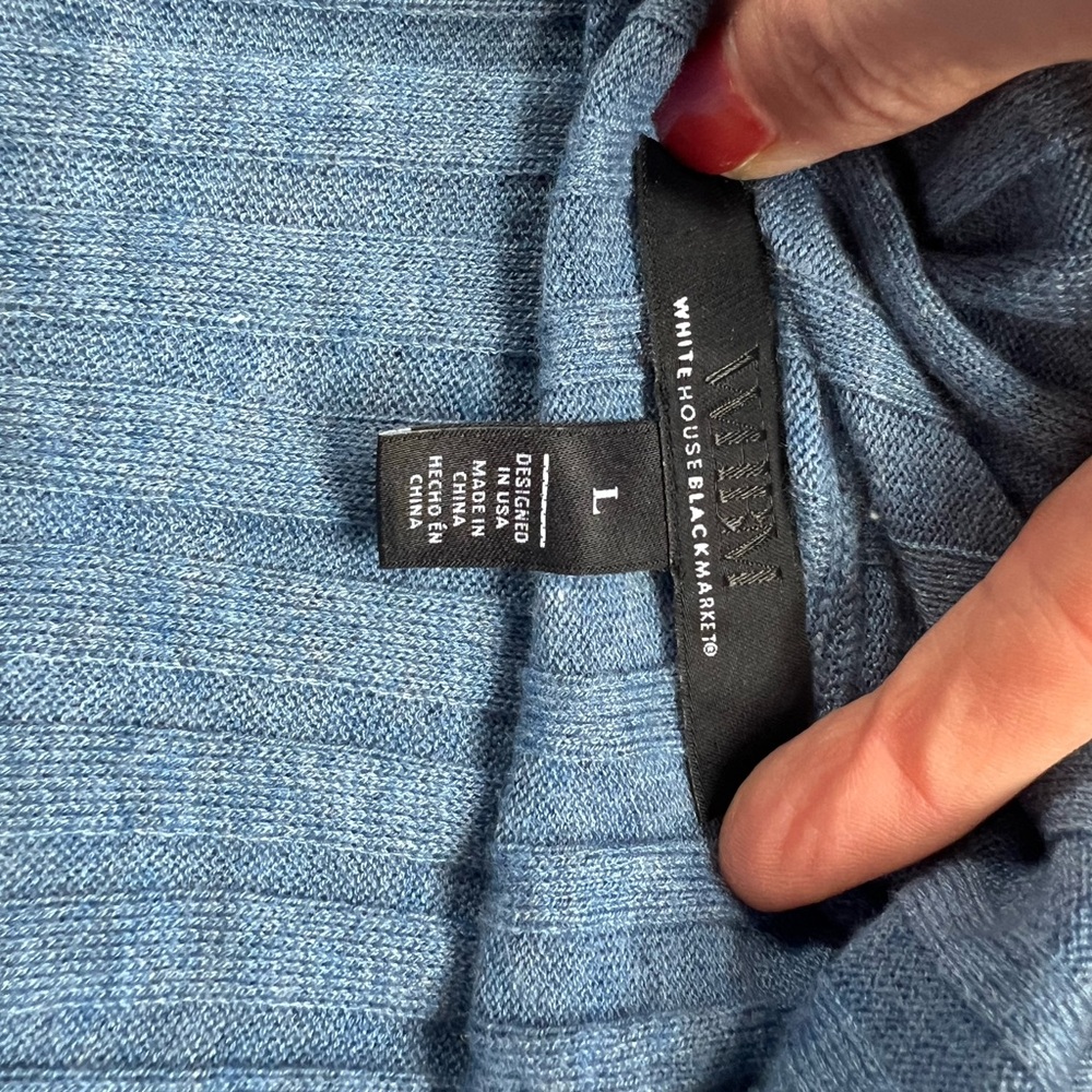 White House Black Market Blue Sweater
